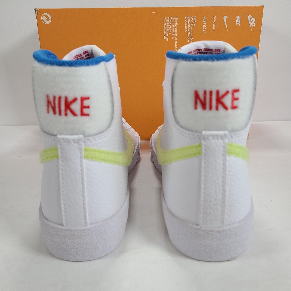 Nike Blazer Mid '77 GS White Lemon Twist Athletic Sneakers Women Size 5.5 - Picture 5 of 12